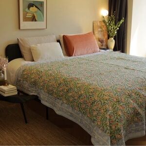 Indian handmade block print cotton quilt (new)